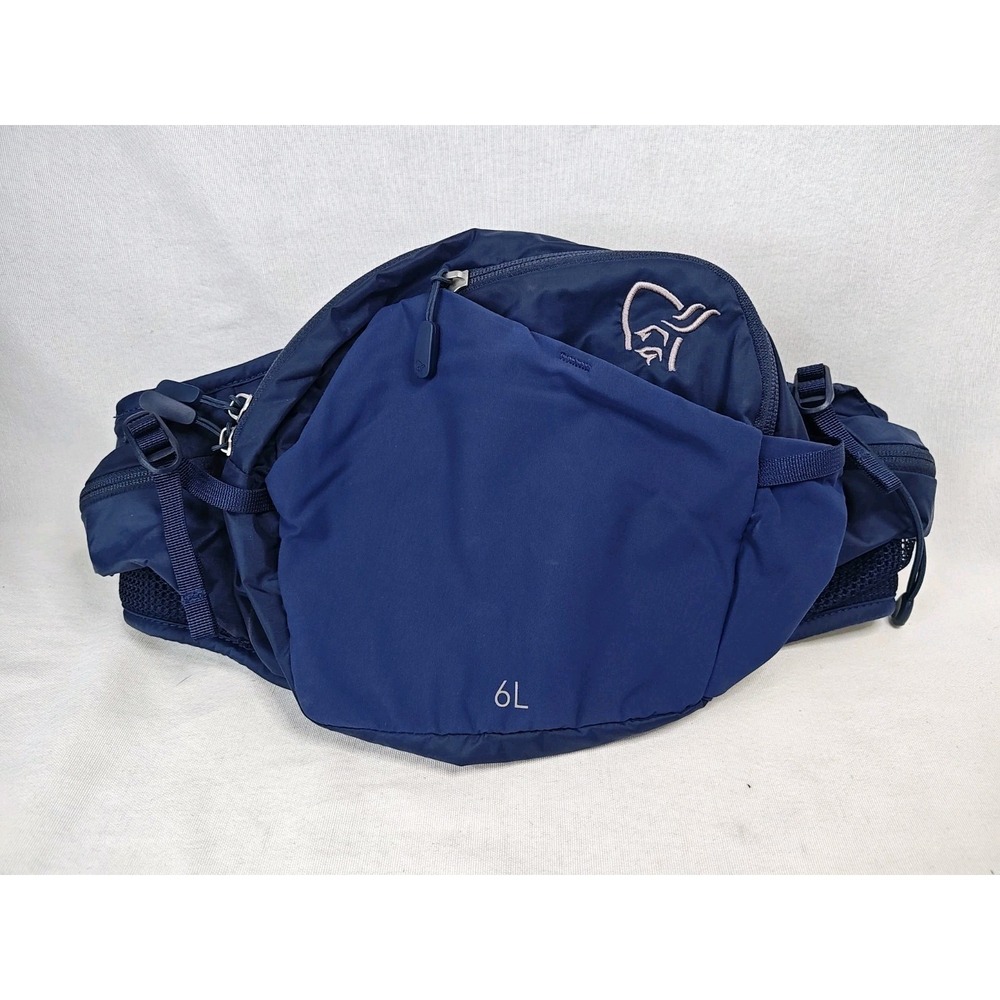 Norrona Femund Econyl70 6L Hip‎ Pack Indigo Night Blue Hiking Waist Bag 5210-22